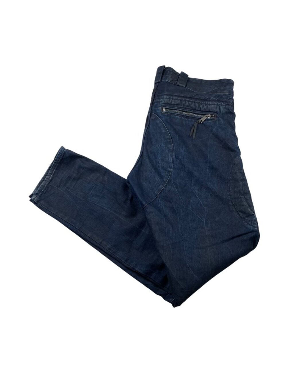 Ralph Lauren Black Label Men's Distressed Moto Jeans Medium Wash Blue • 34x34